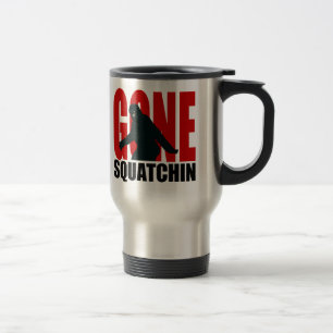 Taza De Viaje Squatchin ido (rojo y negro)