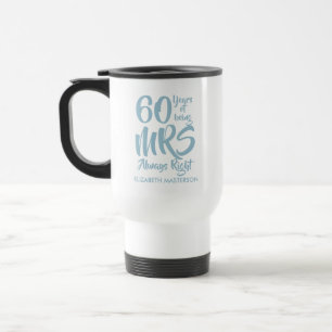 Taza De Viaje Sra. Siempre Correcta Diversión 60º Aniversario de