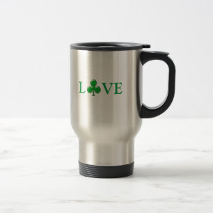 Taza De Viaje St. Patrick's Day Irish Love Green Clover Shamrock