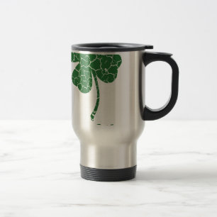 Taza De Viaje st patricks trébol afortunado angustiado