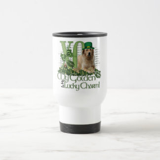 Taza De Viaje St Patricks - yo encanto afortunado - golden