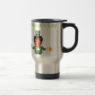 Taza De Viaje st patricys trump leprechaun