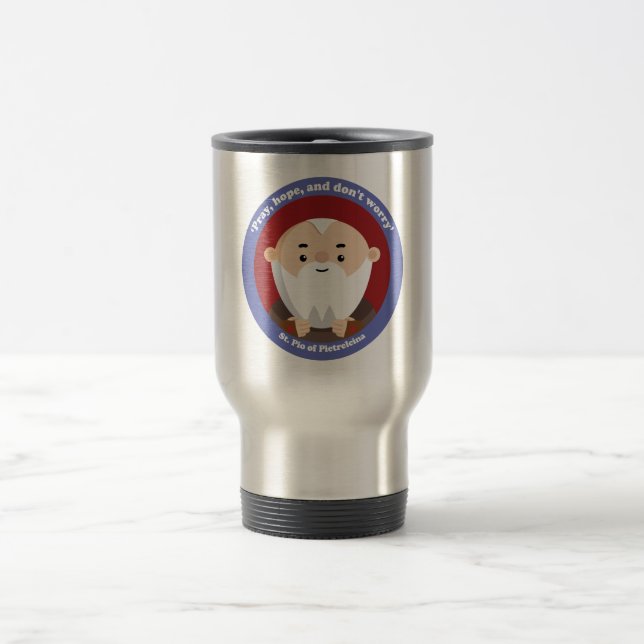 Taza De Viaje St Pio de Pietrelcina (Centro)