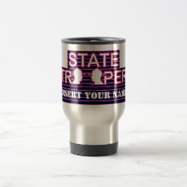 Taza De Viaje State Trooper Travel Mug 2018 (Insertar su nombre)