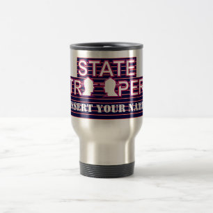 Taza De Viaje State Trooper Travel Mug 2018 (Insertar su nombre)
