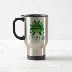 Taza De Viaje Stay Weird Alien Monster