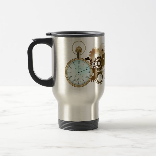 Taza De Viaje Steampunk (Izquierda)