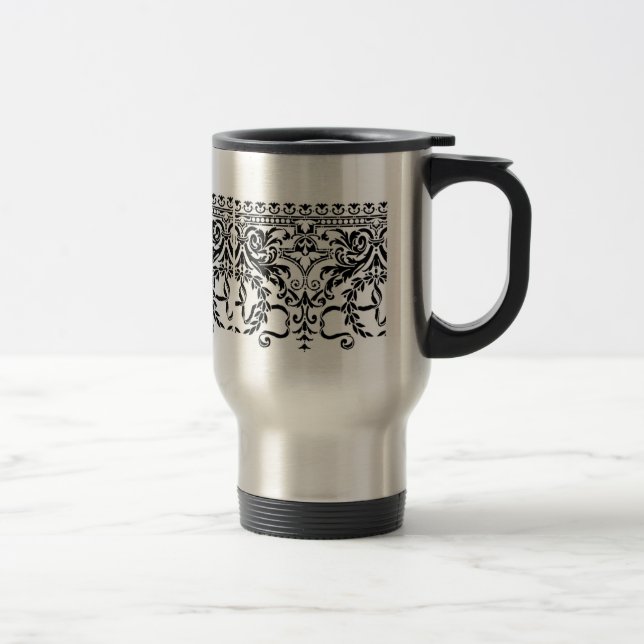 Taza De Viaje Stencil Design Travel Mug (Derecha)