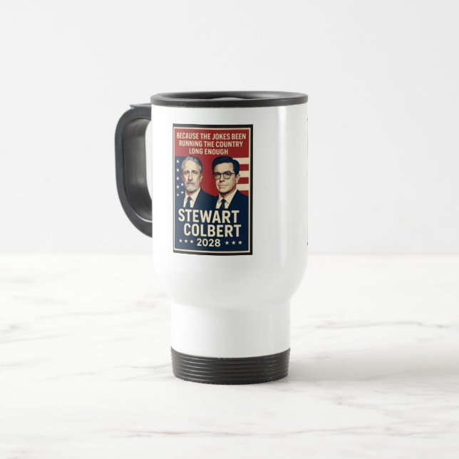 Taza De Viaje Stewart/Colbert 2028 (Anverso izquierdo)
