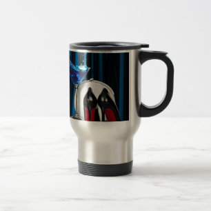 Taza De Viaje stilletos del chica de cóctel de martini del