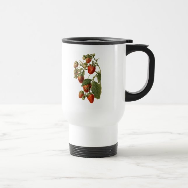 Taza De Viaje StrawberryWatercolor (Derecha)