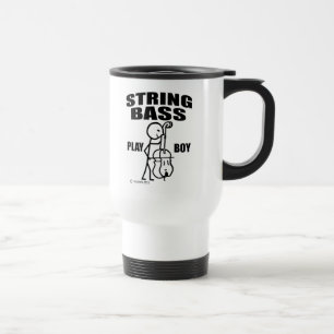 Taza De Viaje String Bass Play Boy Travel Mug