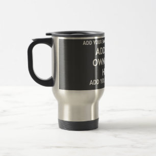 Taza De Viaje Su color de fondo, su imagen, su propio texto