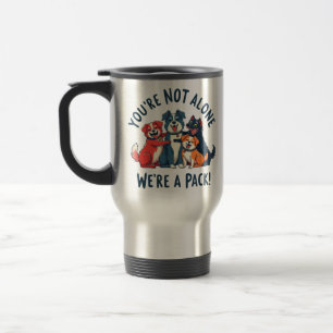 Taza De Viaje Su No Solo, Somos Un Paquete (Perros)