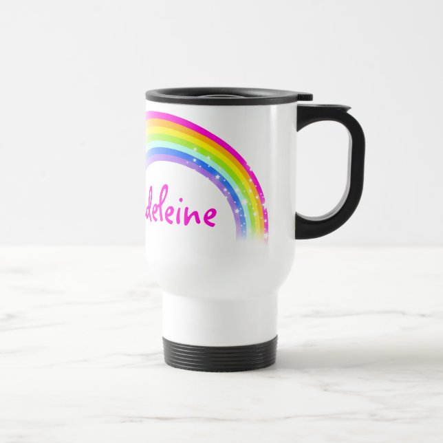 Taza De Viaje Su nombre Madeleine rainbow travel / club infantil (Derecha)