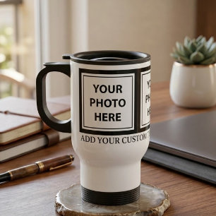Taza De Viaje Sube 3 Fotos y Agrega Texto – Personaliza la Image