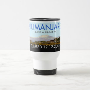 Taza De Viaje Subida del Mt Kilimanjaro del personalizable