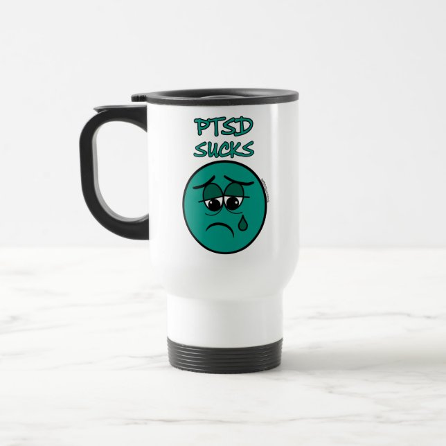 TAZA DE VIAJE SUCKS...PTSD (Izquierda)