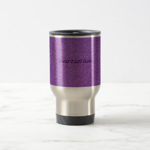 Taza De Viaje Sueños de Denim Púrpura - apariencia de material d