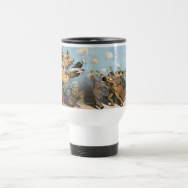 Taza De Viaje Sueños de Wall Street - el mercado alcista