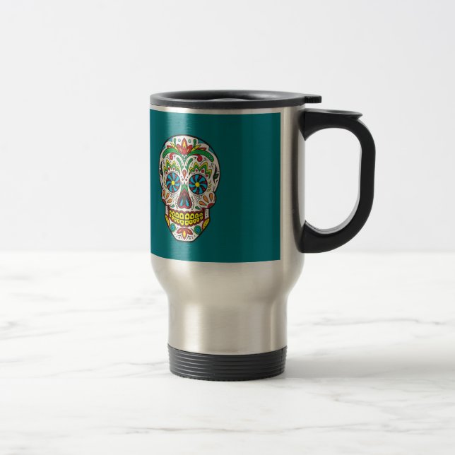 Taza De Viaje Sugar Skull (Derecha)