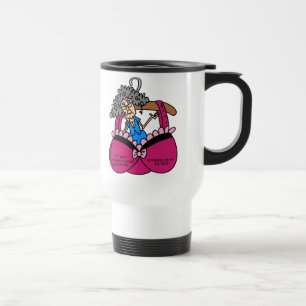 Taza De Viaje Sujetadores y humor de las arrugas