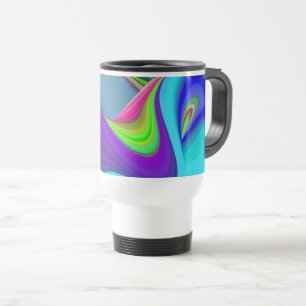 Taza De Viaje Summerfeeling, Resumen 3D Rainbowart