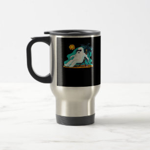 Taza De Viaje Summerween - Chibi tomando el sol de tamaño grande