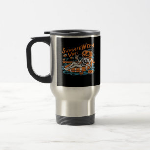 Taza De Viaje Summerween Vibes Para El Espantador Verano, Regalo