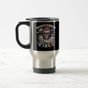 Taza De Viaje Summerween Vibes Sweet Skeleton Chica Summer Hallo