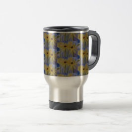 Taza De Viaje Sunflower amarillo de verano