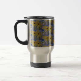 Taza De Viaje Sunflower amarillo de verano
