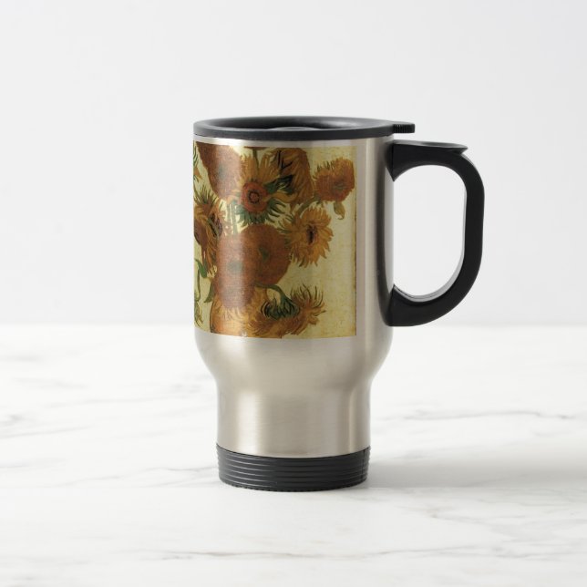 Taza De Viaje Sunflowers de Van Gogh (Derecha)
