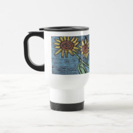 Taza De Viaje Sunflowers Forever - Niños Art for CHOC