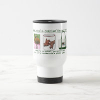 SunlitSmiles Business Card Travel Mug