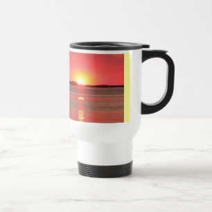 Taza De Viaje Sunset Over Water Mug