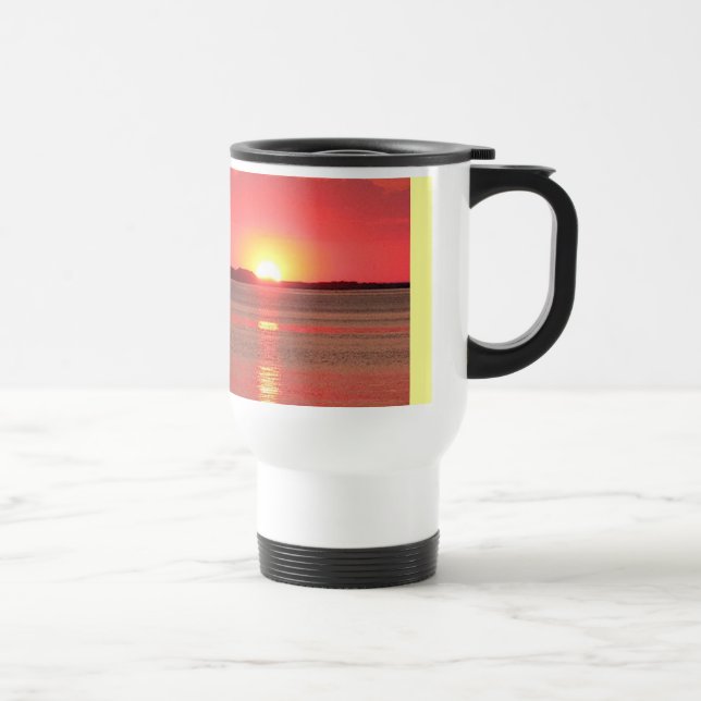 Taza De Viaje Sunset Over Water Mug (Derecha)