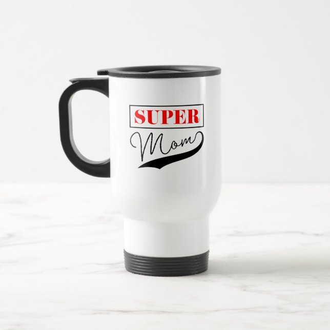 Taza De Viaje Super Mamá (Izquierda)