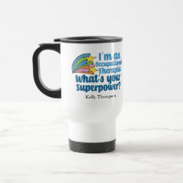Taza De Viaje Super Ocupacional Terapia Cuidada Personalizado OT