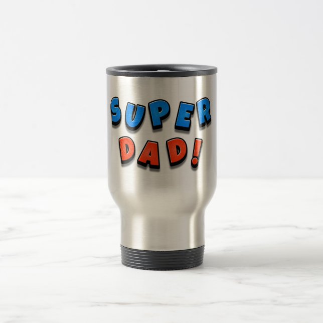 Taza De Viaje Super Papá (Centro)