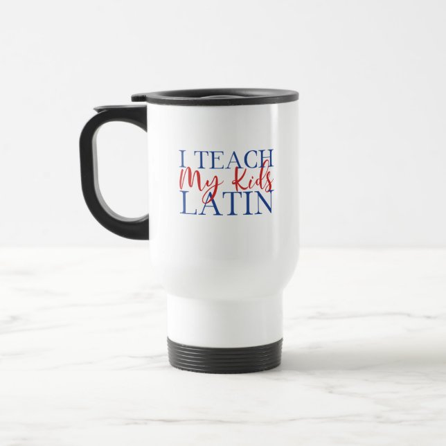 Taza De Viaje Superhéroe latino del colegio de personalizable (Izquierda)