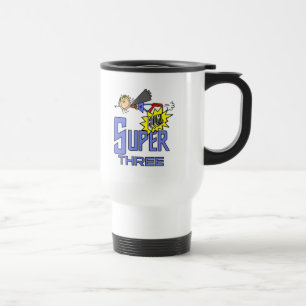 Taza De Viaje Superheroína Chica 3 camisetas de cumpleaños y reg