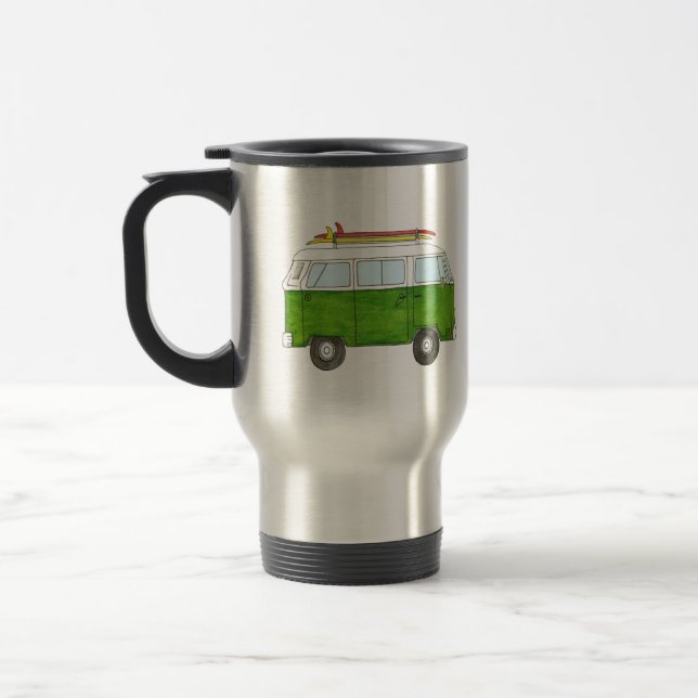 Taza De Viaje Surfing Campervan (Izquierda)