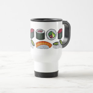 Taza De Viaje Sushi Lover japonesa de comida picante atún rollo