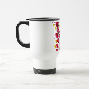 Taza De Viaje Susurros de Bloom Midnight Garden Pétalos en la os