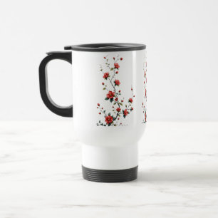 Taza De Viaje Susurros de capullos de primavera en pétalos de fl