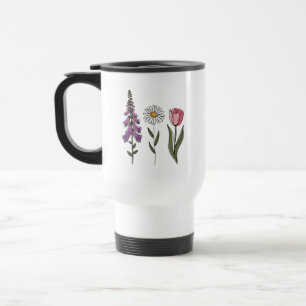 Taza De Viaje Sutil Anti-Trump - Foxglove Daisy Tulip III
