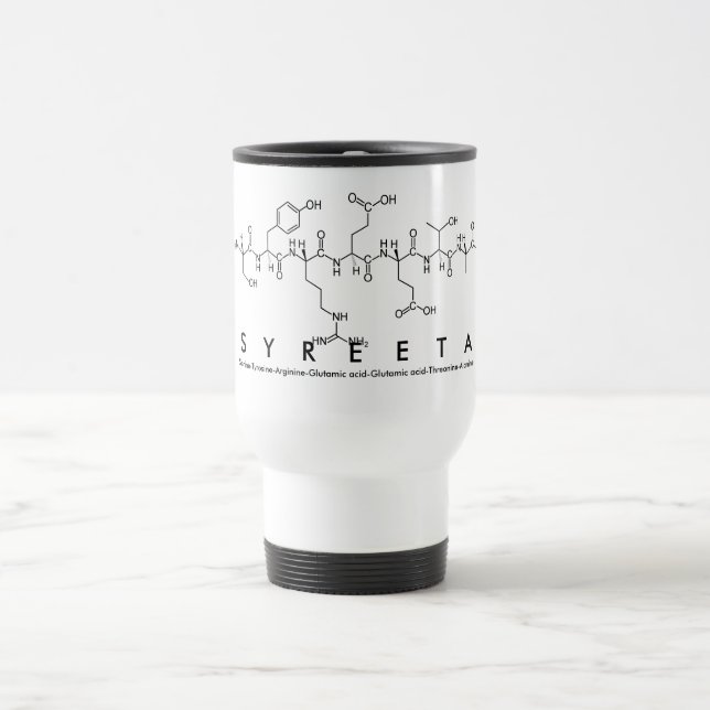 Taza De Viaje Syreeta peptide nombre mug (Centro)