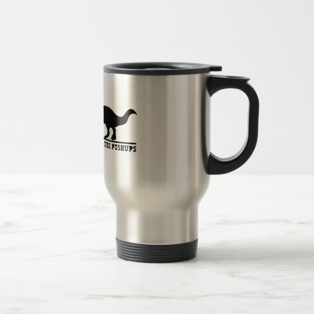 Taza De Viaje T-Rex odia pectorales (Derecha)