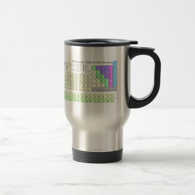 Taza De Viaje Tabla de elementos periódica (Derecha)